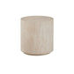 DERNA ROUND SIDE TABLE/LAMP TABLE  TRAVERTINE COLOUR - MyChocolateWood