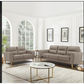 Viggo 2-Seater + 3-Seater Leather Sofa Set in Light Brown
