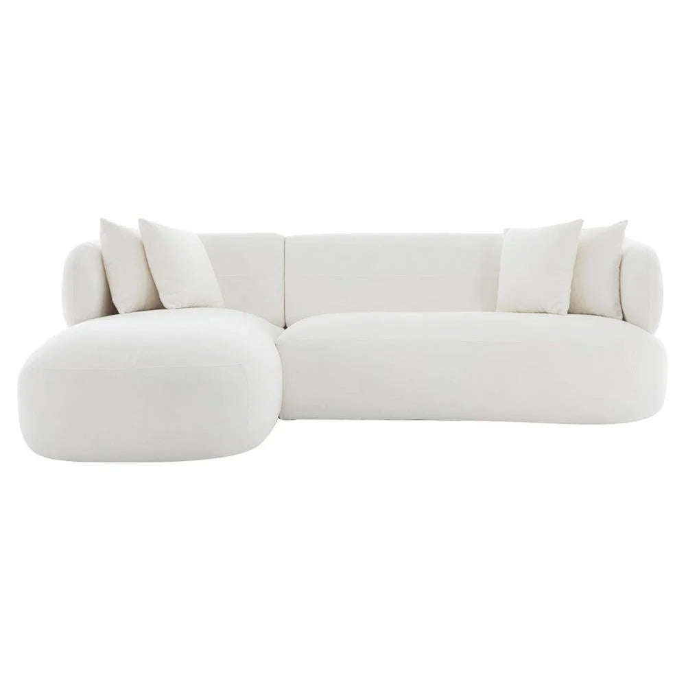 BEECHAM MODULAR 3-SEATER CORNER SOFA WITH LHF CHAISE - NATURAL CHENILLE - MyChocolateWood