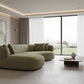 BEECHAM MODULAR 3-SEATER CORNER SOFA WITH LHF CHAISE - SAGE CHENILLE - MyChocolateWood