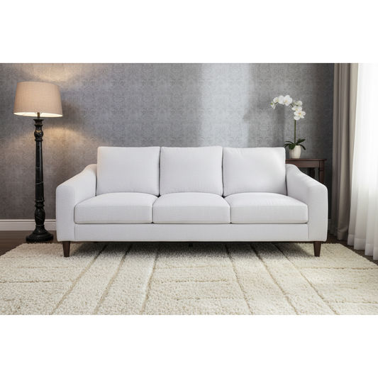 BALLINA FABRIC 3-SEATER SOFA PLATINUM - MyChocolateWood