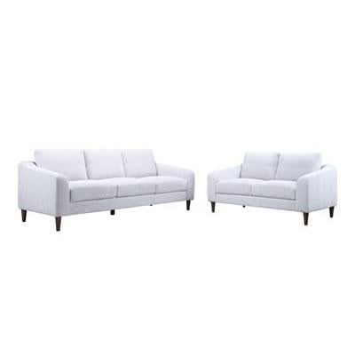BALLINA FABRIC 2-SEATER SOFA + 3-SEATER SOFA PLATINUM - MyChocolateWood