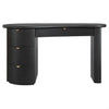 DELMAR  ASHWOOD VENEER 4-DRAWER HOME OFFICE DESK/ STUDENT DESK BLACK