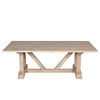 Roswell mango wood dining table by MyChocolateWood, 220cm length, whitewash finish, sturdy and stylish for modern dining rooms.