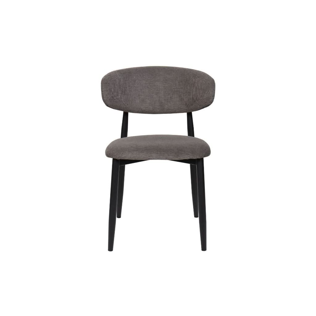 LYNDON FABRIC DINING CHAIR GRAY - MyChocolateWood