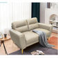 Viggo 2-Seater Leather Sofa in Light Brown
