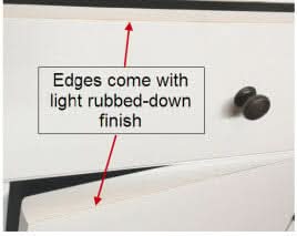 MERINE  NATURAL OAK TOP/WHITE BASE 4-DOOR 2-DRAWER  BUFFET/SIDEBOARD 140CM - MyChocolateWood