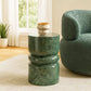 MANI SOLID MARBLE SIDE TABLE/LAMP TABLE/ACCENT TABLE - MyChocolateWood