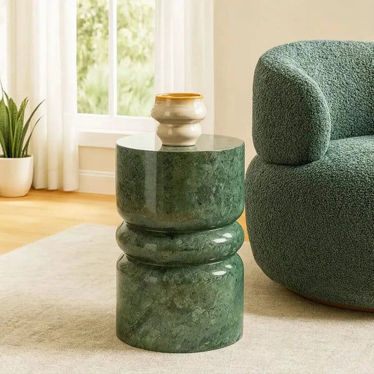 MANI SOLID MARBLE SIDE TABLE/LAMP TABLE/ACCENT TABLE
