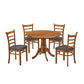 MARVELL SOLID RUBBERWOOD ROUND TABLE WALNUT 106.6CM - MyChocolateWood
