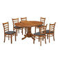 MARVELL SOLID RUBBERWOOD OVAL EXTENSION DINING TABLE WALNUT 106.6-150CM - MyChocolateWood