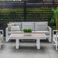 ANZIO 4 PIECE OUTDOOR SOFA SET/LOUNGE SET WHITE