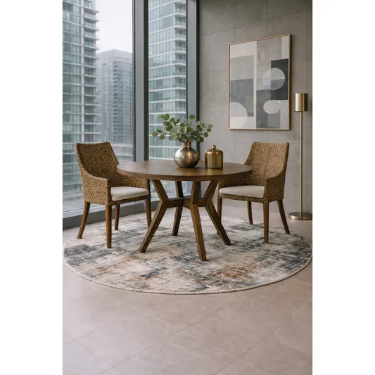LAMAR RATTAN ARMCHAIR ACCENT CHAIR/ LOUNGE CHAIR WHITEWASH/IVORY LEGS - MyChocolateWood