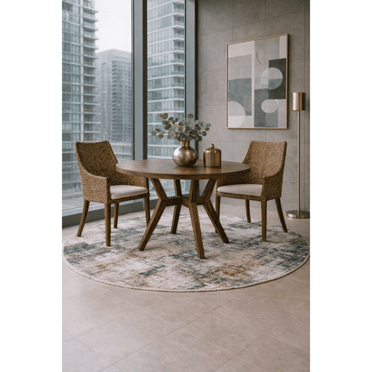 LAMAR RATTAN ARMCHAIR ACCENT CHAIR/ LOUNGE CHAIR WHITEWASH/IVORY LEGS
