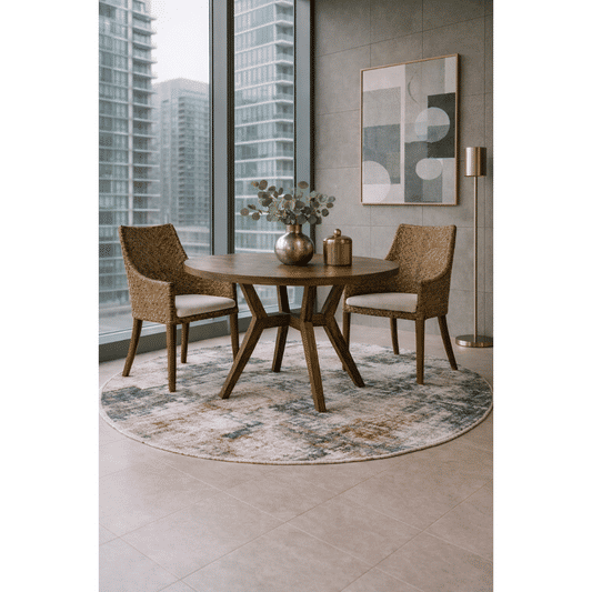 LAMAR RATTAN ARMCHAIR ACCENT CHAIR/ LOUNGE CHAIR WHITEWASH/IVORY LEGS