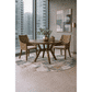 Lamar Rattan Armchair in Mango Teak - Chocolate Wood