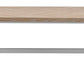 MIRAN PARQUETRY TOP DINING TABLE 240CM WHITEWASH OAK TOP/WHITE PAINTED BASE