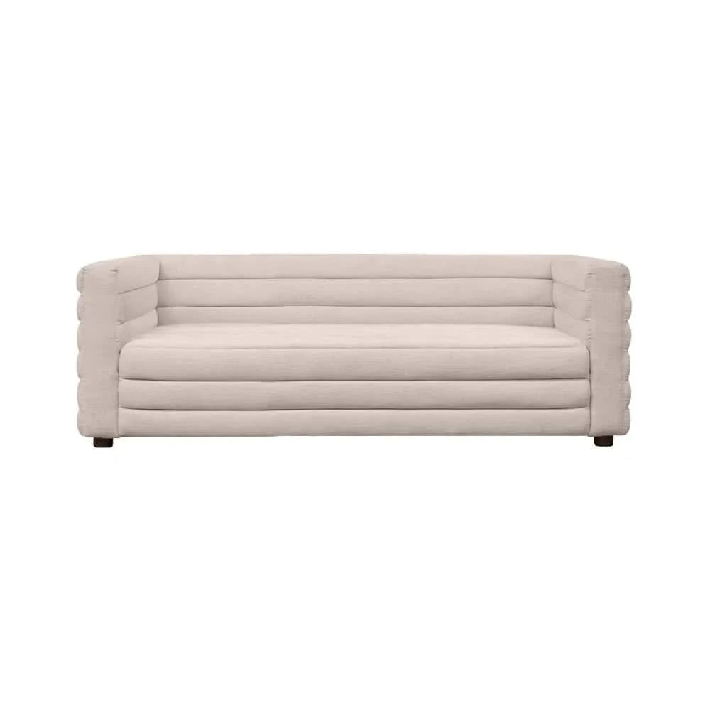 MEREDITH 2-SEATER FABRIC SOFA NATURAL LINEN - MyChocolateWood