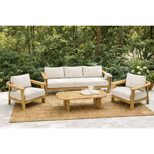 MERIDA 4 PIECE OUTDOORS LOUNGE SETTING - MyChocolateWood