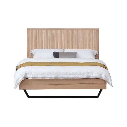 MISTRAL ASH TIMBER KING BED - NATURAL - MyChocolateWood