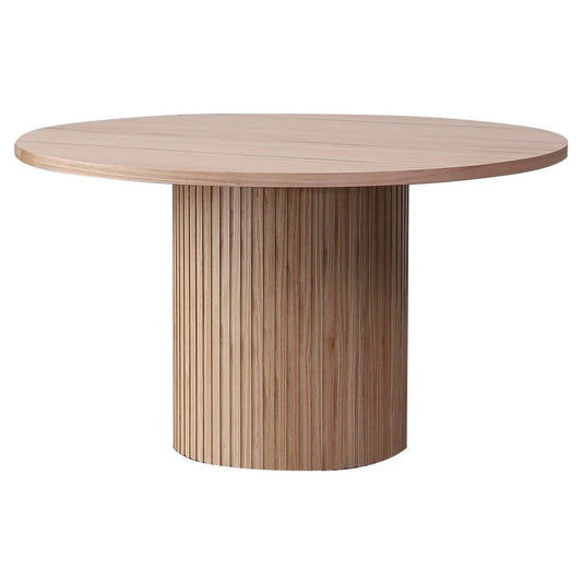 MISTRAL ASH TIMBER ROUND DINING TABLE NATURAL 135CM - MyChocolateWood