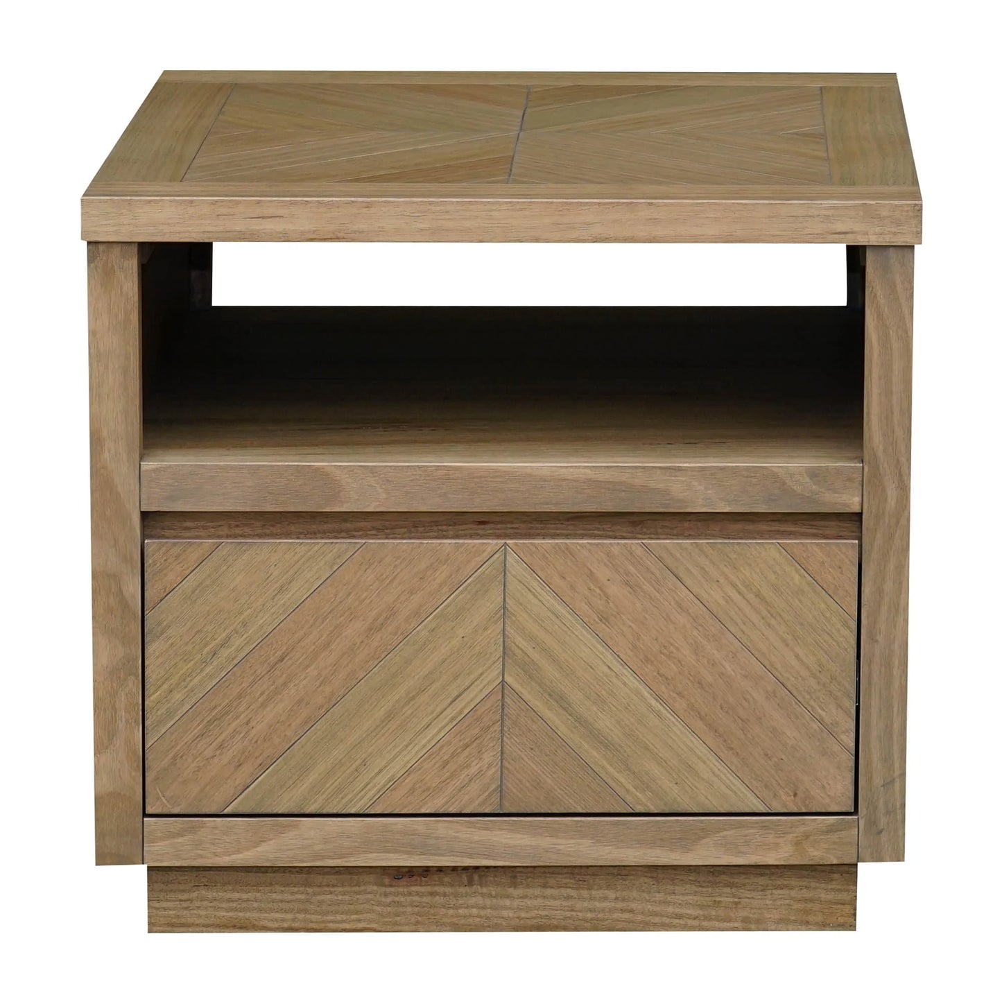MONTCLAIRE PARQUETRY TIMBER LAMP TABLE/SIDE TABLE - MyChocolateWood