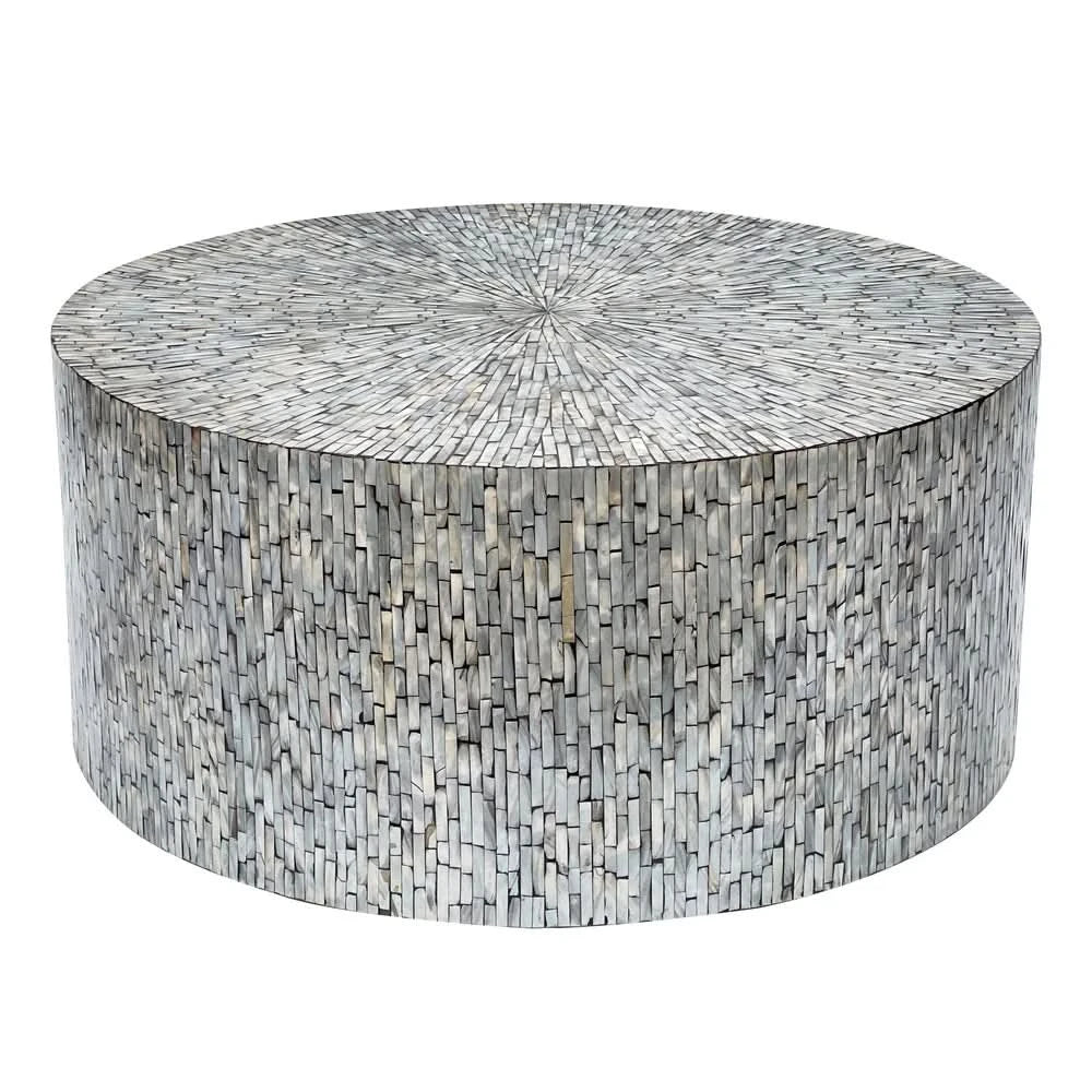JOLLIFFE MOTHER OF PEARL HAND MADE COFFEE TABLE - MyChocolateWood