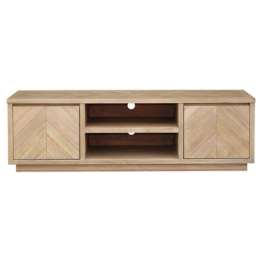 MONTCLAIRE PARQUETRY TIMBER TV UNIT ETU - 2 DOORS - MyChocolateWood