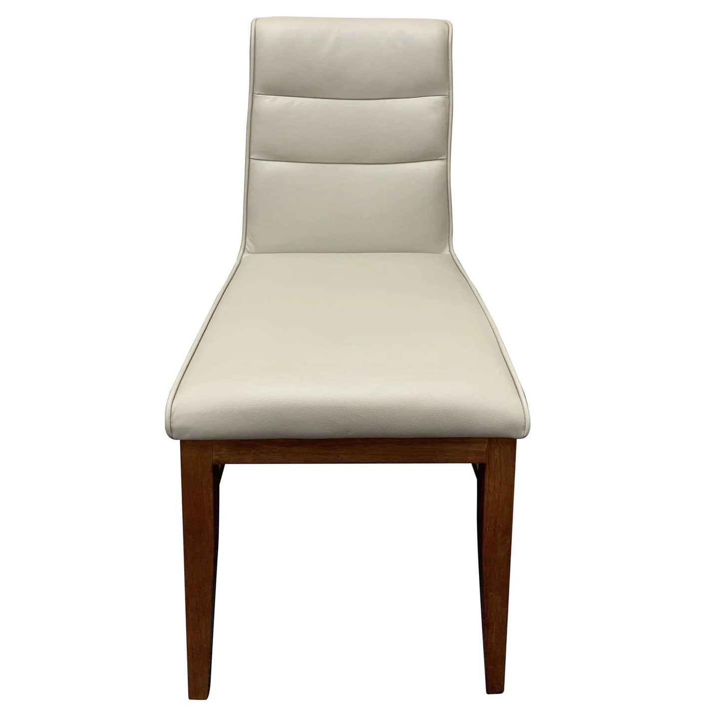 MORROW LEATHER DINING CHAIR LIGHT MOCHA/BLACKWOOD - MyChocolateWood