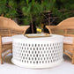 MELODIA ROUND WOODEN COFFEE TABLE - INDOOR/OUTDOOR DISTRESSED - MyChocolateWood