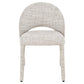 Enica Round Dining Table -120cm - White & Natural  & 4 Murfi Dining Chairs - Stone