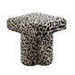 NAMAR STOOL - LEOPARD CHENILLE - MyChocolateWood