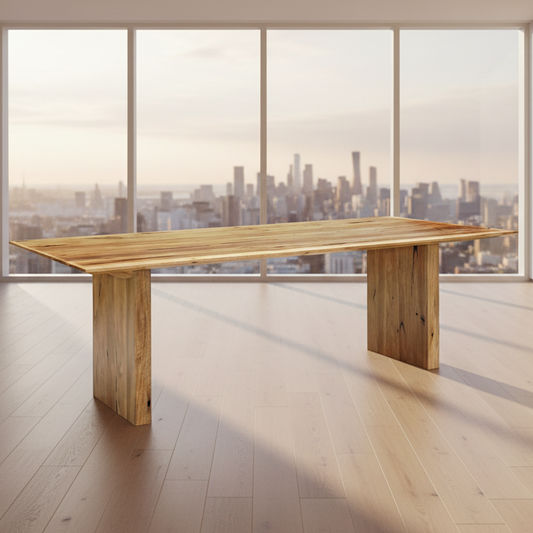 NERINDA MARRI TIMBER DINING TABLE - NATURAL 210M - MyChocolateWood