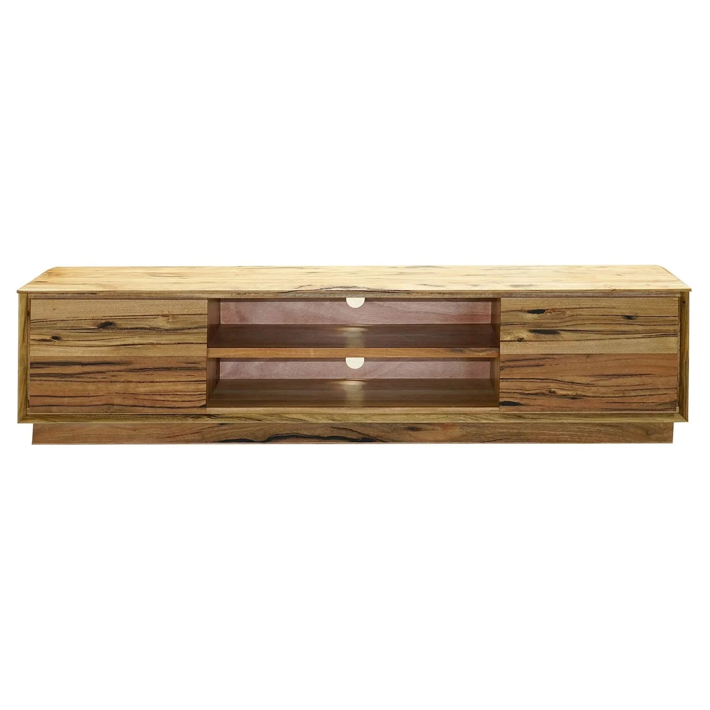 NERINDA MARRI TIMBER TV UNIT ETU - 2 DOORS - NATURAL - MyChocolateWood