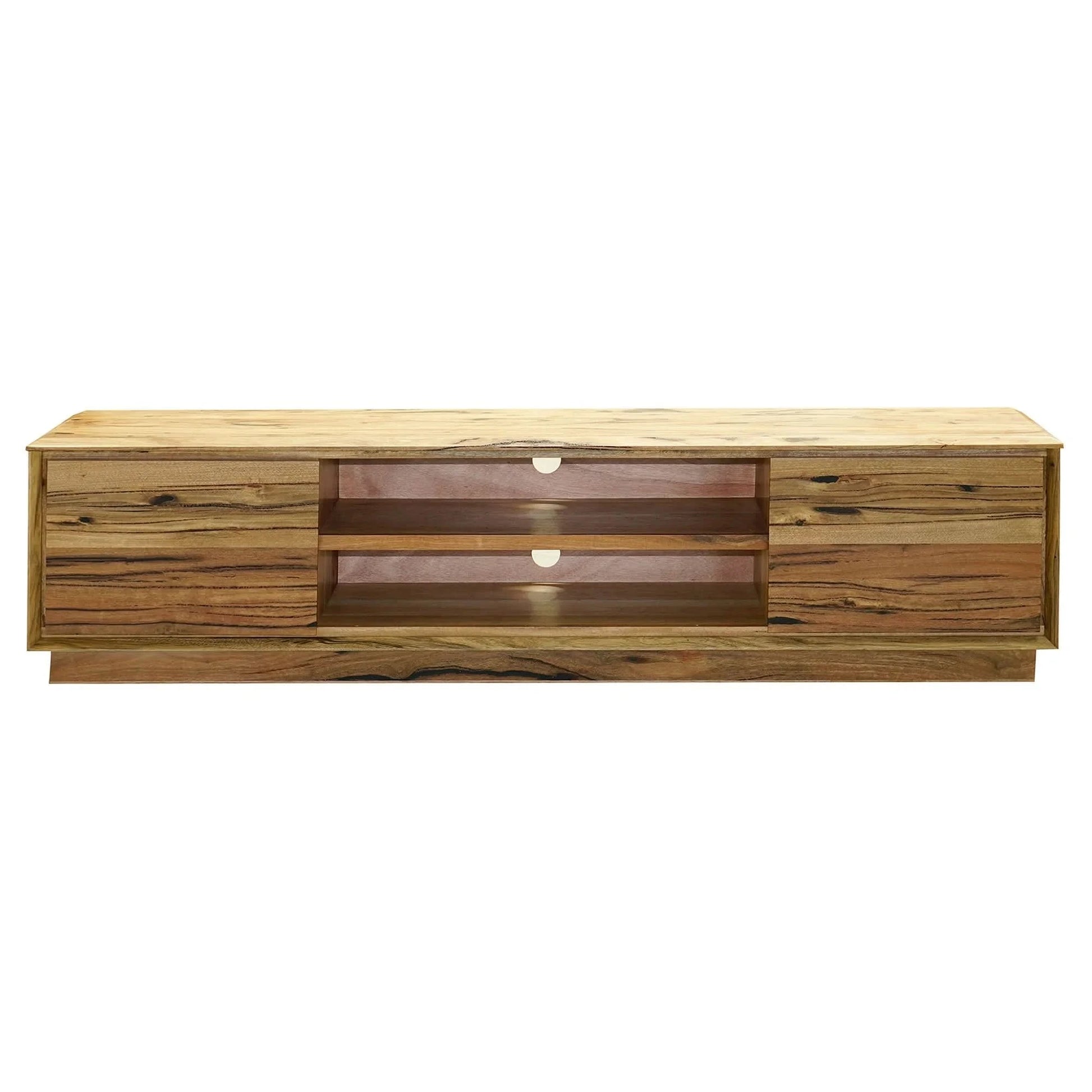 NERINDA MARRI TIMBER TV UNIT ETU - 2 DOORS - NATURAL - MyChocolateWood