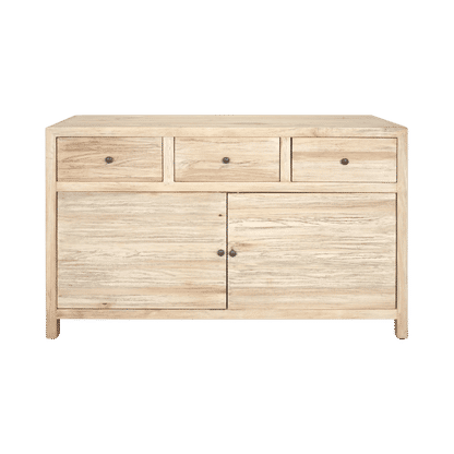 JOELLE 3-DRAWER 2-DOOR BUFFET/SIDEBOARD DISTRESSED RUSTIC - MyChocolateWood
