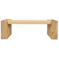 ADELLE SOLID MINDI TIMBER BENCH -SMALL - NATURAL 130CM - MyChocolateWood