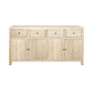 JOELLE 4-DRAWER 4-DOOR SIDEBOARD/BUFFET DISTRESSED NATURAL - MyChocolateWood