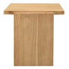 Hudson Solid Mindi Timber Block Side Table in Natural - Chocolate Wood