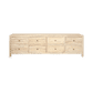 JOELLE 8-DRAWER LOWBOY/DRESSER/CHEST OF 8 DRAWERS DISTRESSED NATURAL - MyChocolateWood