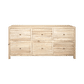 JOELLE 6-DRAWER DRESSER/CHEST OF 6 DRAWERS DISTRESSED RUSTIC - MyChocolateWood