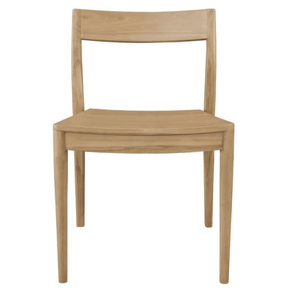 SET OF 2 MOLLER SOLID MAHOGANY DINING CHAIRS NATURAL - MyChocolateWood