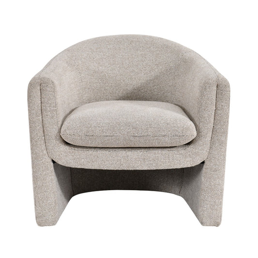 MAGNA CONTEMPORARY FABRIC ARMCHAIR /ACCENT CHAIR/OCCASIONAL CHAIR IN OAT - MyChocolateWood