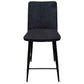 CAMWICK FABRIC & METAL COUNTER STOOL/BAR STOOL ONYX - MyChocolateWood