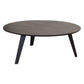 PRESWOLD ROUND COFFEE TABLE BLACK - MyChocolateWood