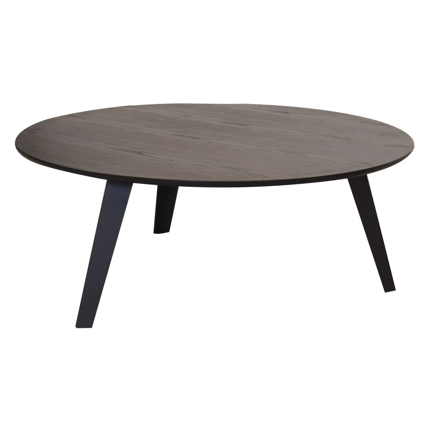 PRESWOLD ROUND COFFEE TABLE BLACK - MyChocolateWood