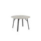 ELEKTRA GREY MARBLE LOOK ROUND DINING TABLE 120CM - MyChocolateWood