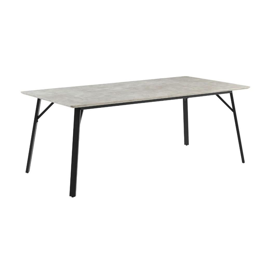 ELEKTRA GREY MARBLE LOOK RECTANGULAR DINING TABLE 200CM - MyChocolateWood