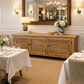 PALM BEACH TV/ENTERTAINMENT UNIT 3 DOORS LOUVRE STYLE IN SOLID OAK - MyChocolateWood