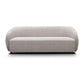 Suki Boucle 3-Seater Sofa in Quartz front